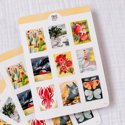 Stickers Timbres d'Été Wild Pencil