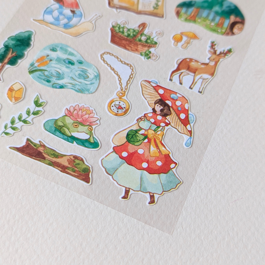 Planche de Stickers Forêt Enchantée Mind Wave