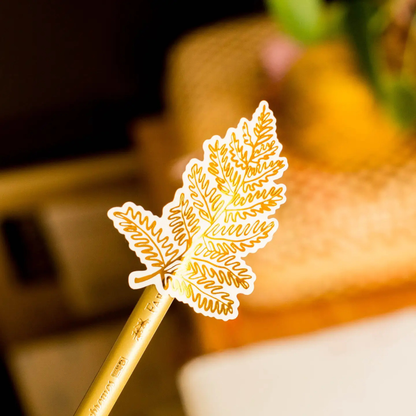 Feuille de stickers métallisés Forêt dorée Wild Pencil