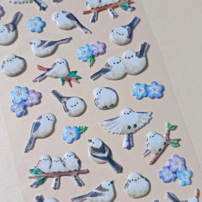 Planche de Stickers Oiseaux Kawaii Mind Wave