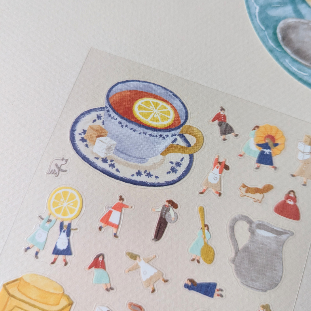 Mini stickers Tea Time et Personnages Miniatures Mind Wave