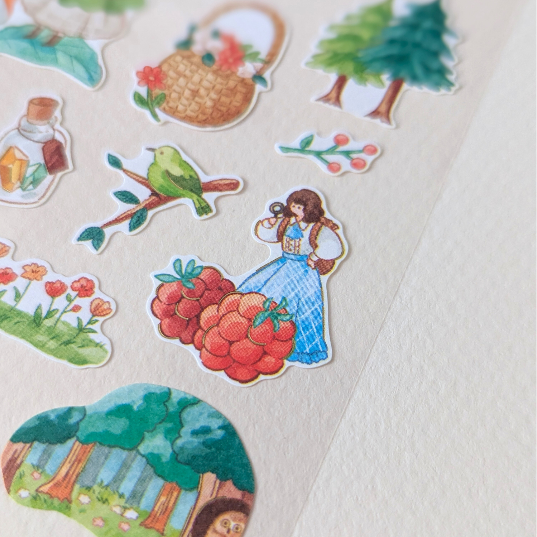 Planche de Stickers Forêt Enchantée Mind Wave