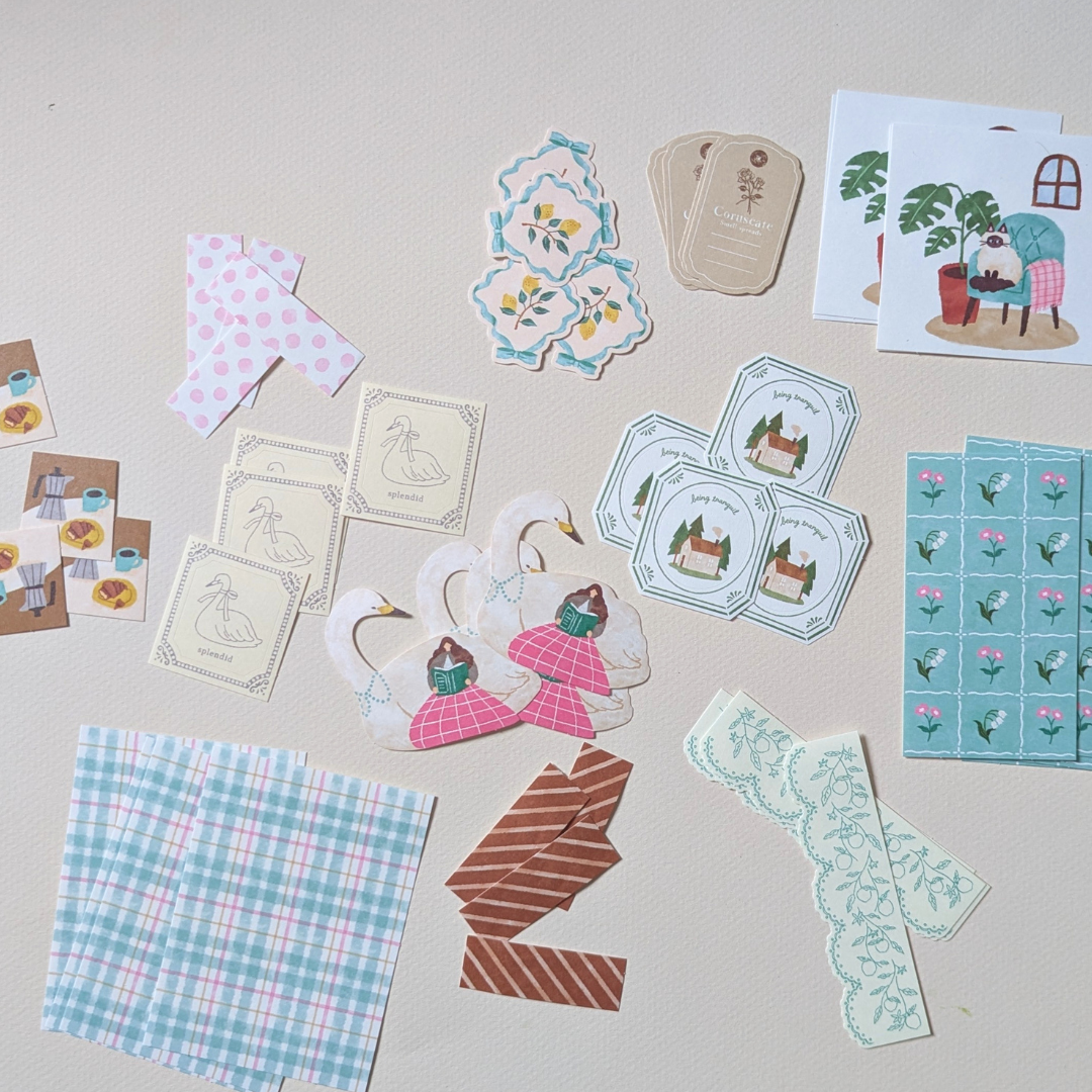Pochette Stickers Journaling Mind Wave