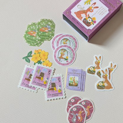 Petite Boîte de Stickers Lapin Nb Co.