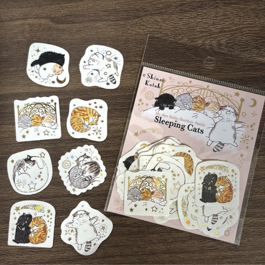 Pochette de Stickers Sleeping Cats Shinzi Katoh