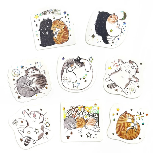 Pochette de Stickers Sleeping Cats Shinzi Katoh