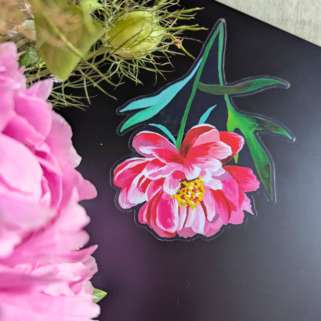 Katie Daisy Autocollant Pivoine