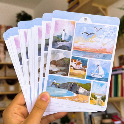 Stickers Paysages Côtiers Wild Pencil