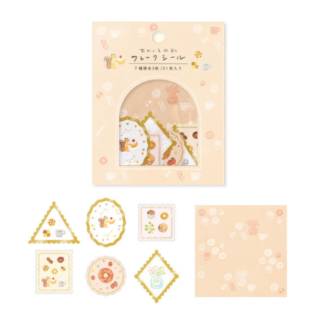 Pochette de Stickers Écureuil Gourmand