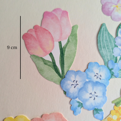 Pochette Grands Stickers Fleurs Mind Wave