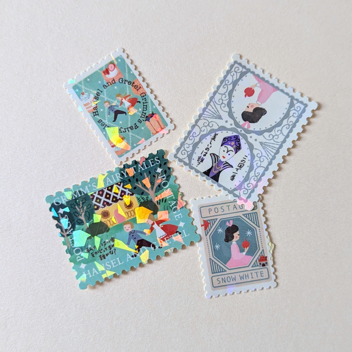 Boîte de Stickers Timbres-Poste Contes des Frères Grimm Tome I