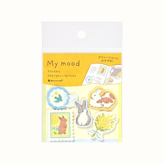 25 Stickers Nb Co. Lapins et Mimosa