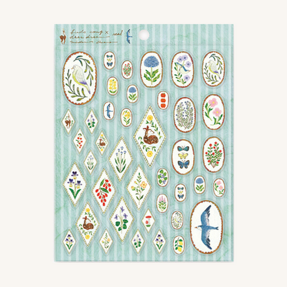 Stickers Midori Asano Birds Song