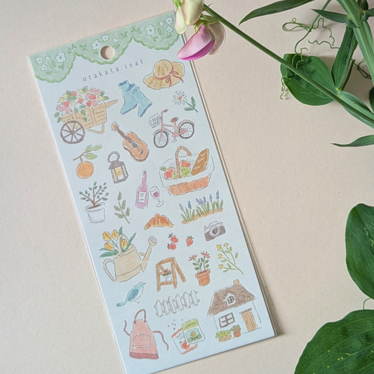 Planche de Stickers Après-Midi au Jardin Mind Wave