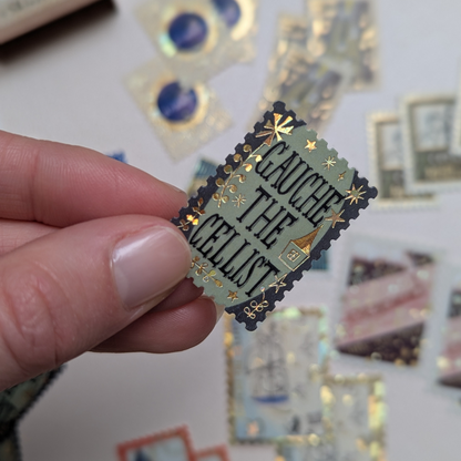 Shinzi Katoh Boîte de Stickers Timbres-Poste Le Musicien