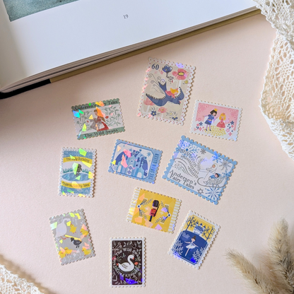 Boîte de Stickers Timbres-Poste Contes d'Andersen Tome I