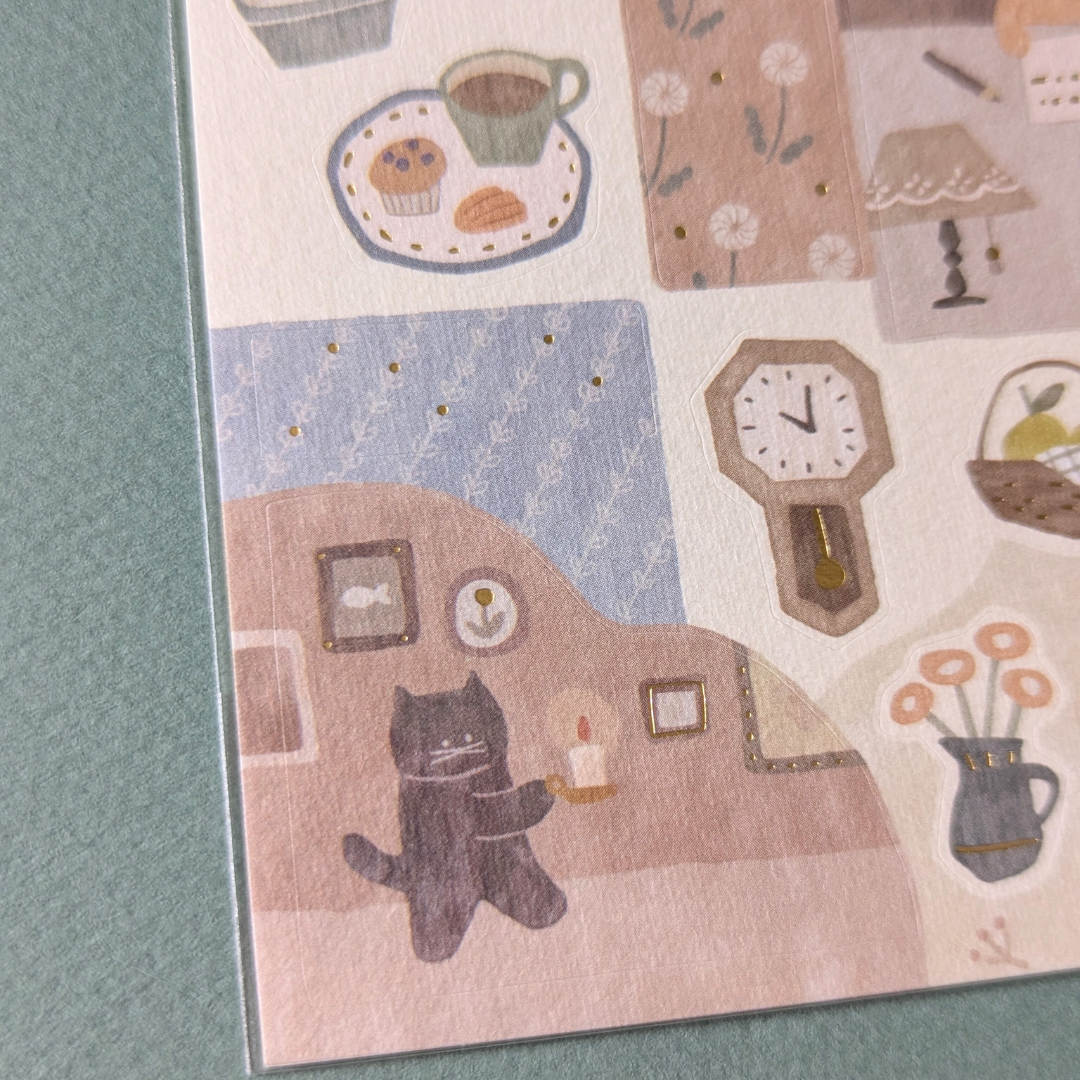 Planche de Stickers Chats