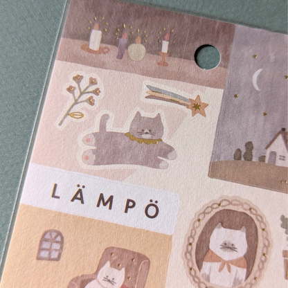 Planche de Stickers Chats