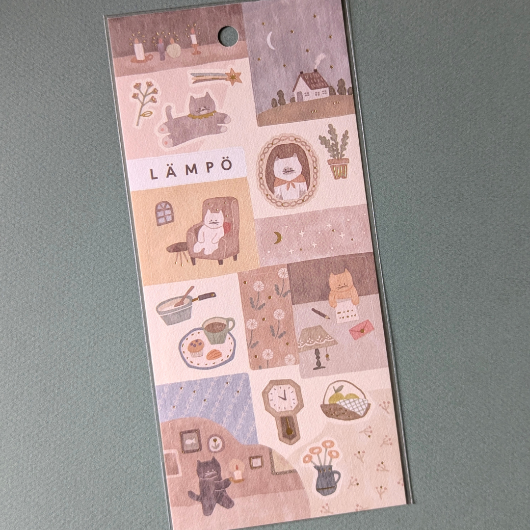 Planche de Stickers Chats