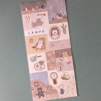 Planche de Stickers Chats