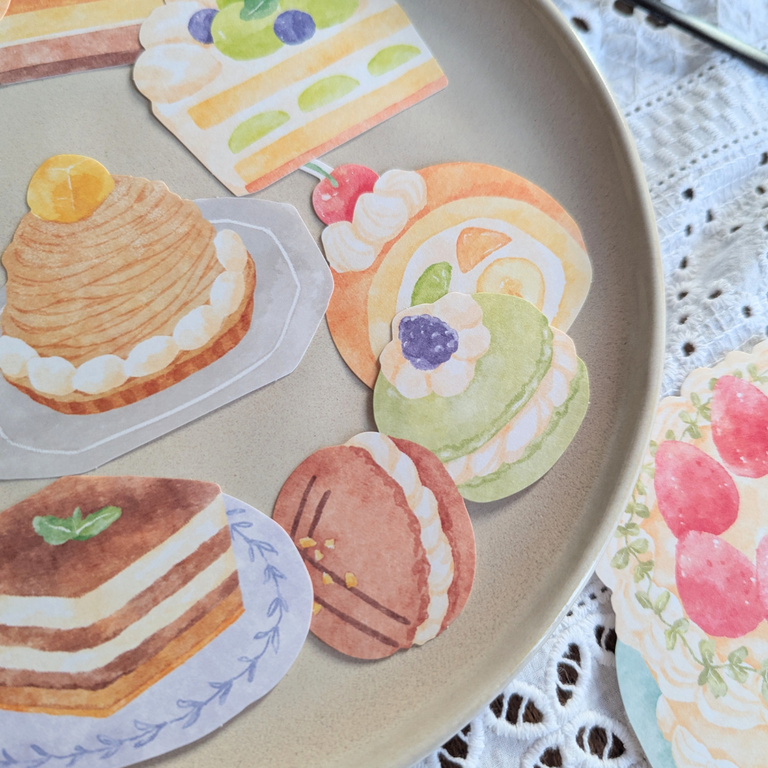 Pochette Grands Stickers Pâtisseries Mind Wave