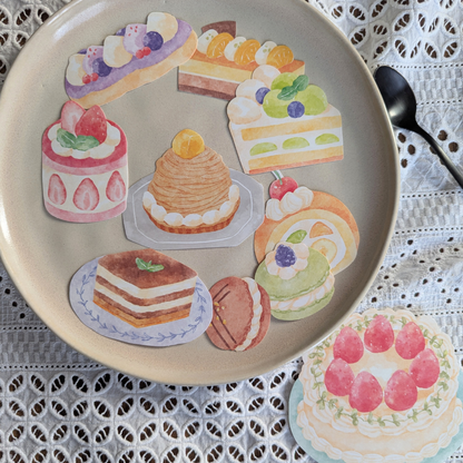 Pochette Grands Stickers Pâtisseries Mind Wave
