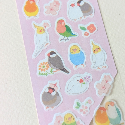 Planche de Stickers Oiseaux Nb Co.