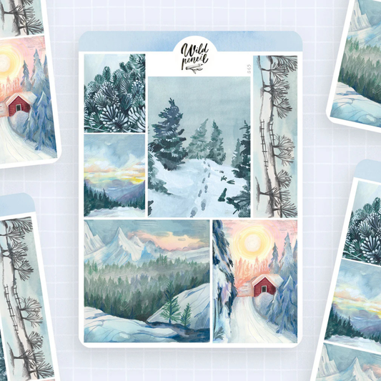 Stickers Paysages d'Hiver  - Wild Pencil