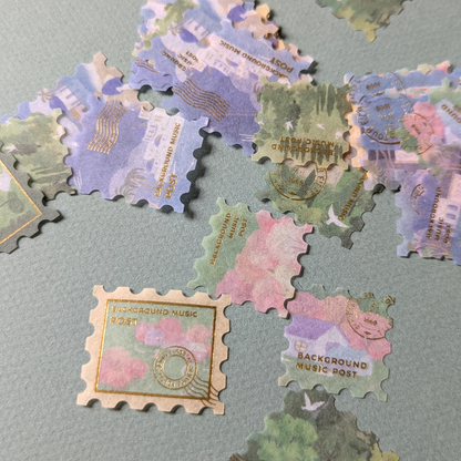 Stickers Timbres Paysages - BGM