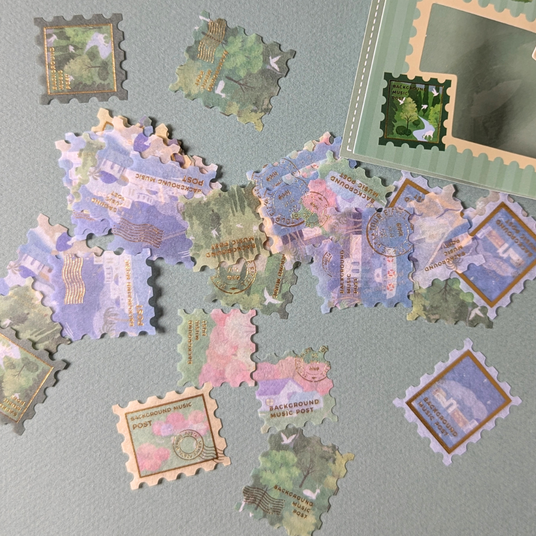 Stickers Timbres Paysages - BGM