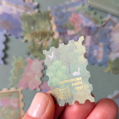 Stickers Timbres Paysages - BGM