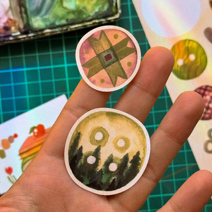 Planche de stickers Bibelots Wild Pencil