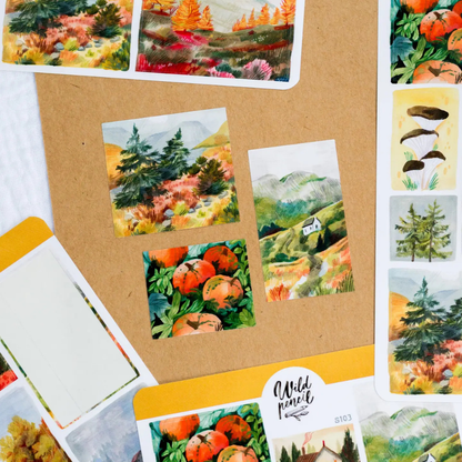 Stickers Paysages d'Automne Wild Pencil Studio