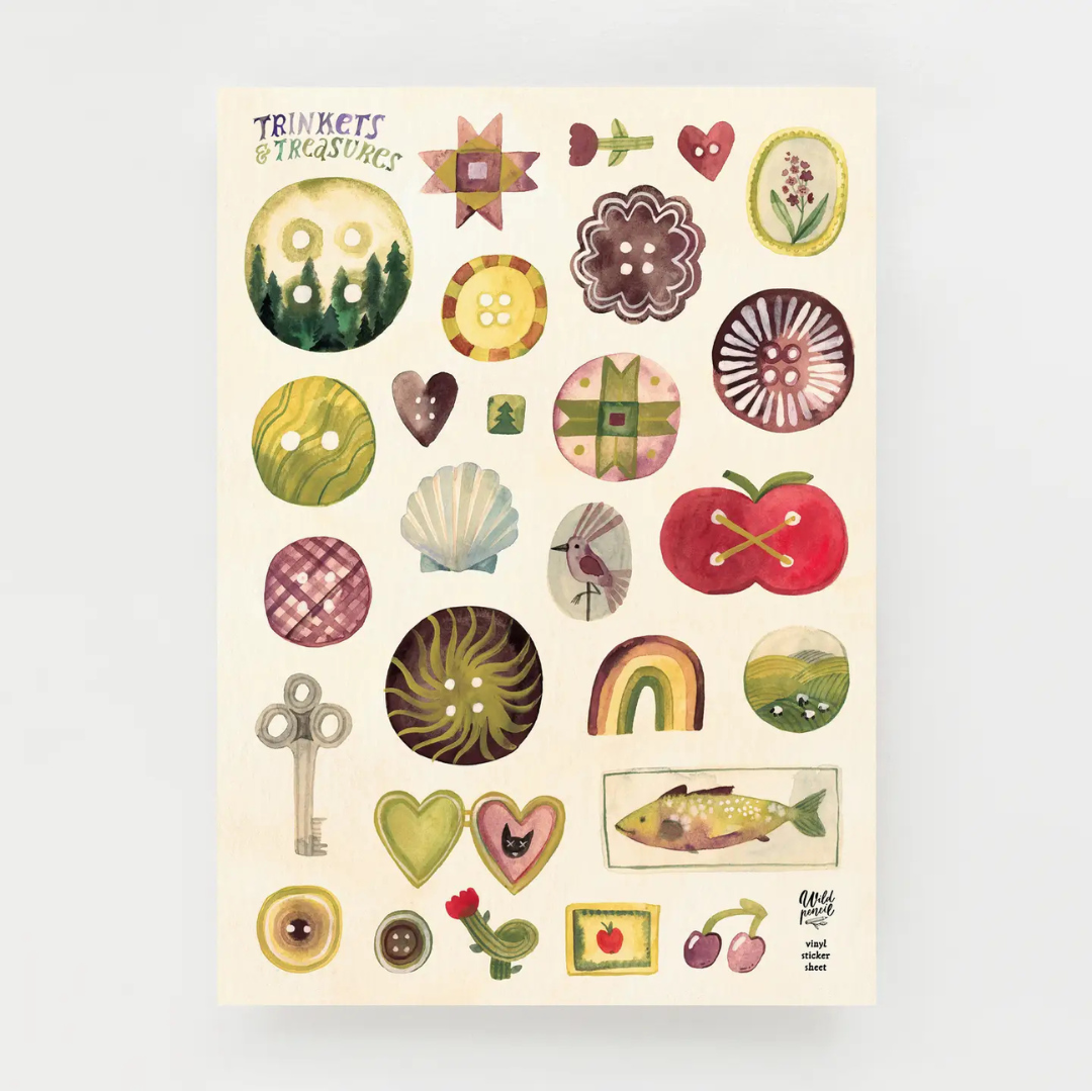 Planche de stickers Bibelots Wild Pencil