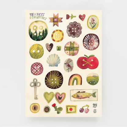 Planche de stickers Bibelots Wild Pencil