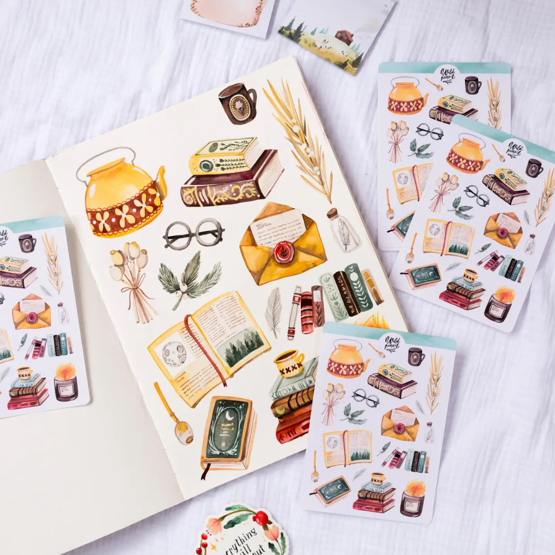 Stickers Soirée Lecture Wild Pencil Studio