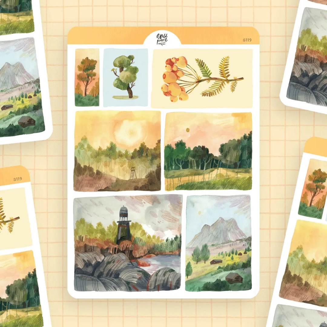 Stickers Matin d'Automne Wild Pencil Studio