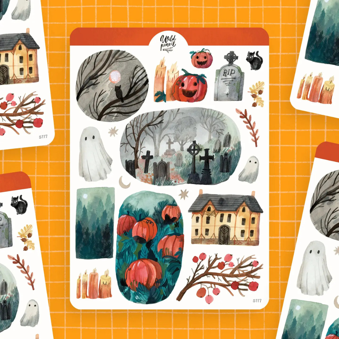 Stickers Nuit d'Halloween Wild Pencil Studio