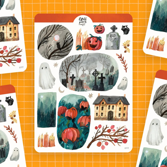 Stickers Nuit d'Halloween Wild Pencil Studio