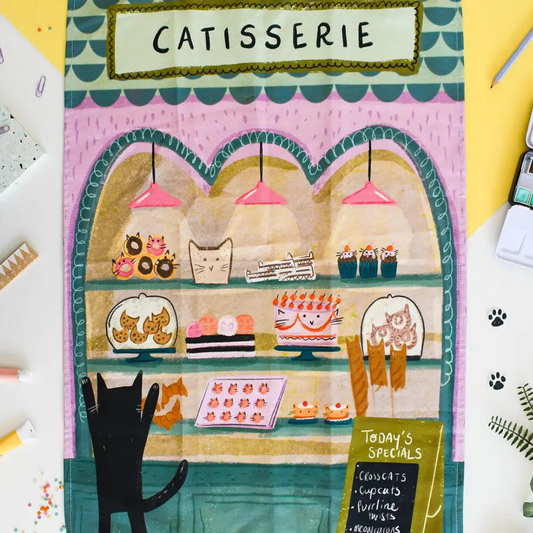 Torchon de cuisine illustrée par Niaski.