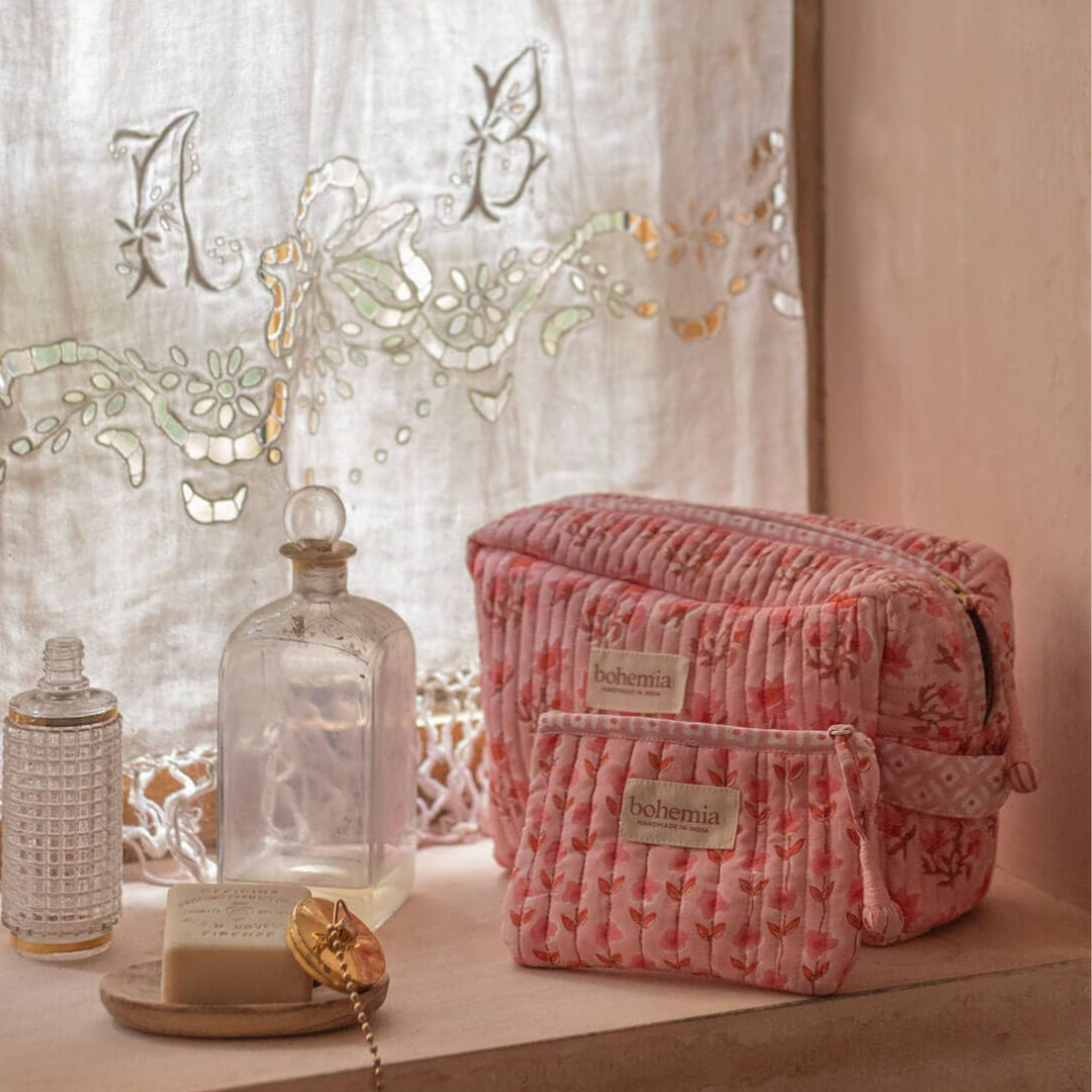 Trousse de toilette  Rose Vintage - Bohemia Design