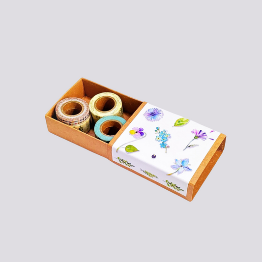 Boîte Shinzi Katoh de 5 Masking Tapes Mimosa