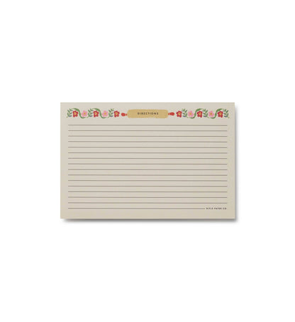 Paquet de 12 fiches de recettes Home Sweet Home Rifle Paper Co