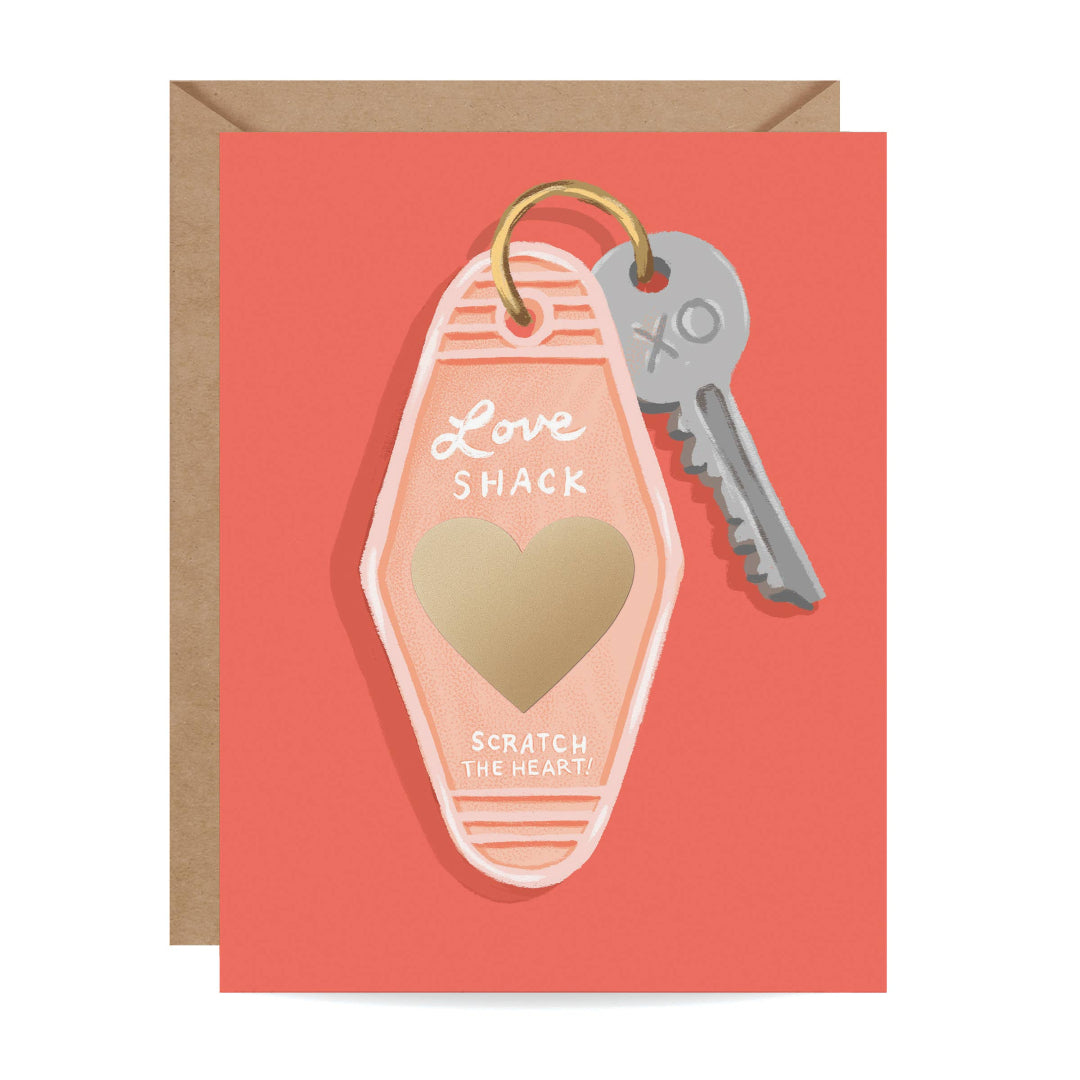 Carte à Gratter Porte Clés Motel - Inklings Paperie