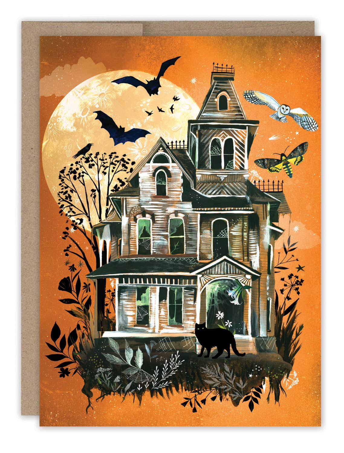 Carte Maison Hantée Joyeux Halloween - Katie Daisy