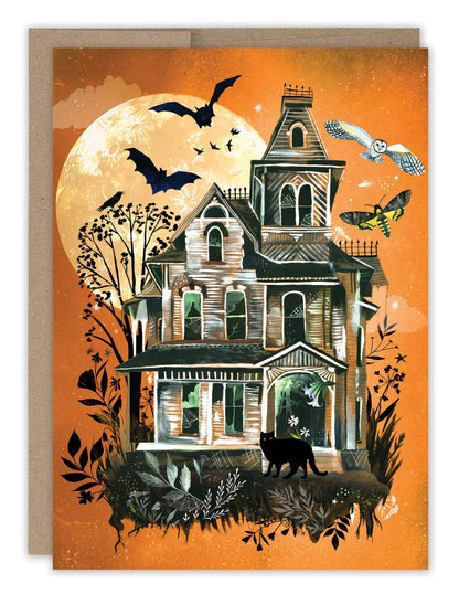Carte Maison Hantée Joyeux Halloween - Katie Daisy