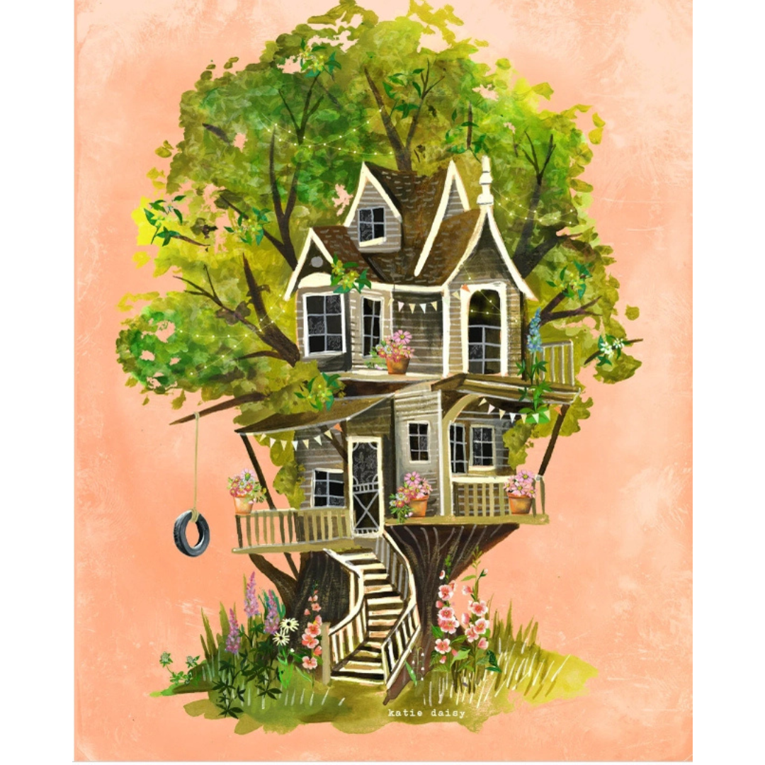 Affiche Cabane dans l'Arbre - Katie Daisy