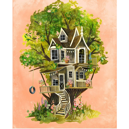 Affiche Cabane dans l'Arbre - Katie Daisy