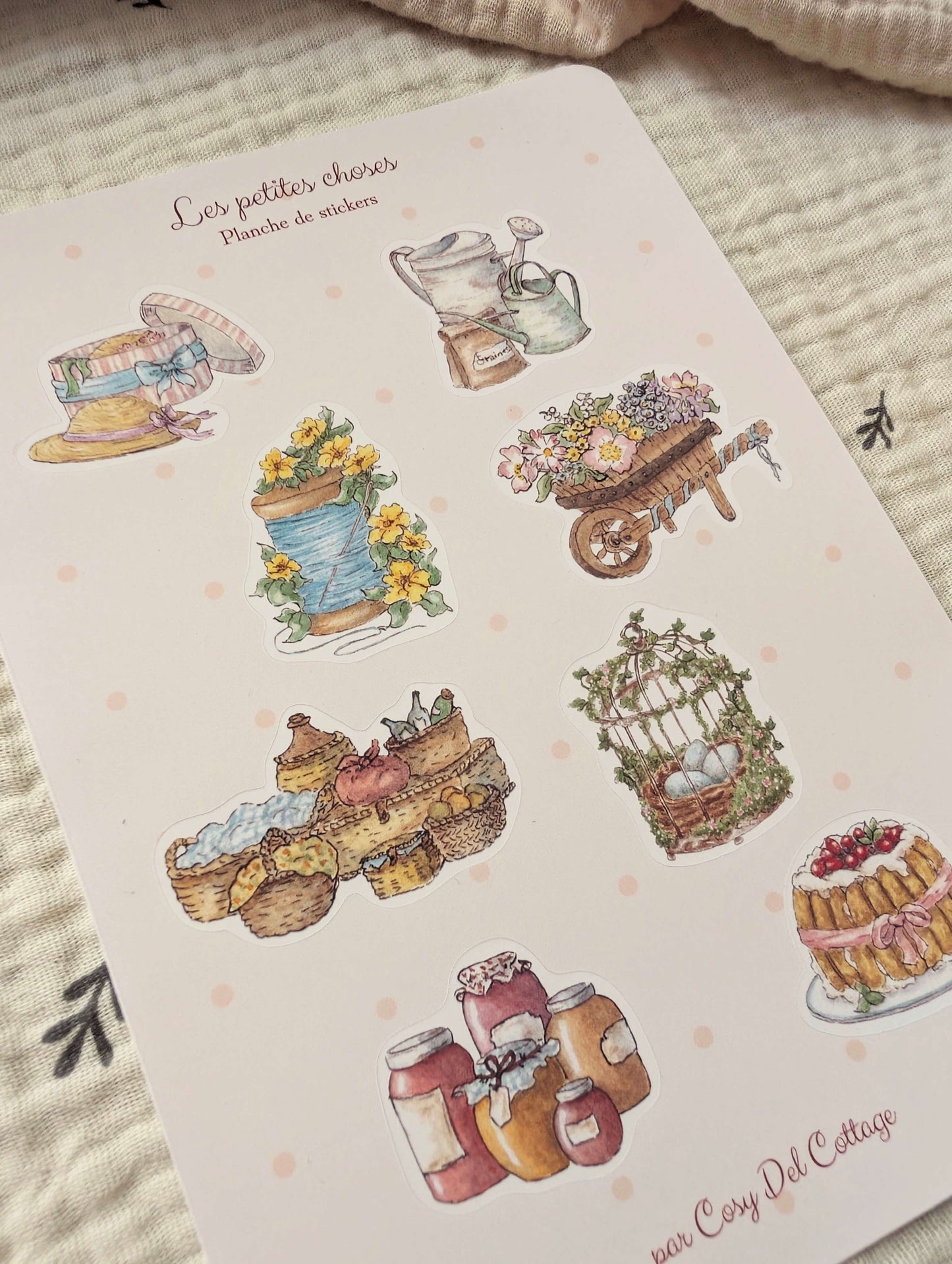 Planche de Stickers Les Petites Choses Cosy Del Cottage