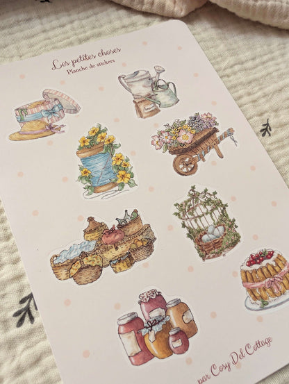 Planche de Stickers Les Petites Choses Cosy Del Cottage